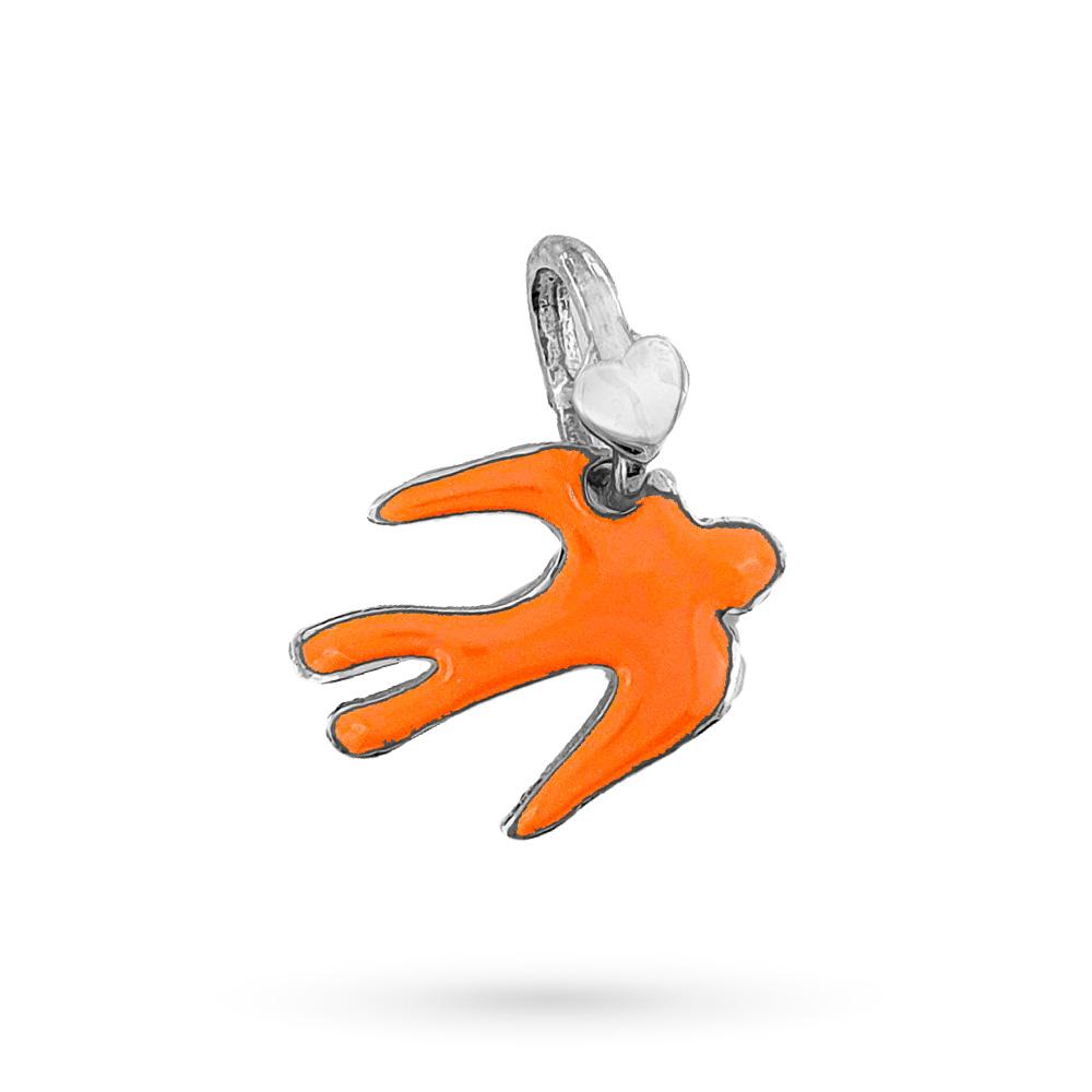 Ciondolo Rondine Arancione Dodo Mariani in argento 925 - DODO MARIANI