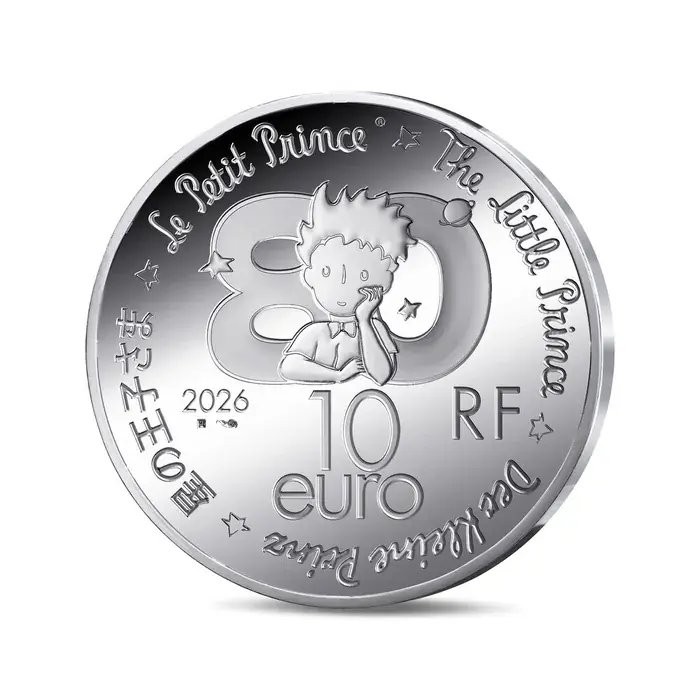 The Little Prince, Plane Silver Coin - MONNAIE DE PARIS