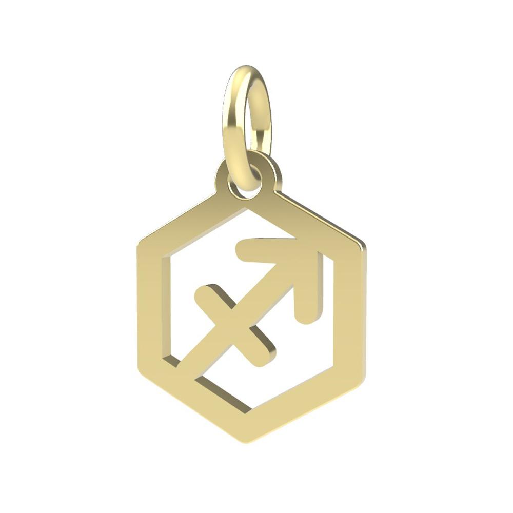 Ciondolo segno zodiacale Sagittario oro giallo 18kt Dedie - DEDIE