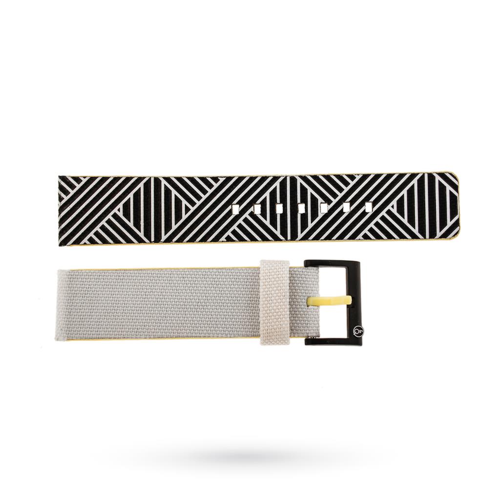 Cinturino tessuto tecnico fantasia intreccio 20mm - LUSSO ITALIANO