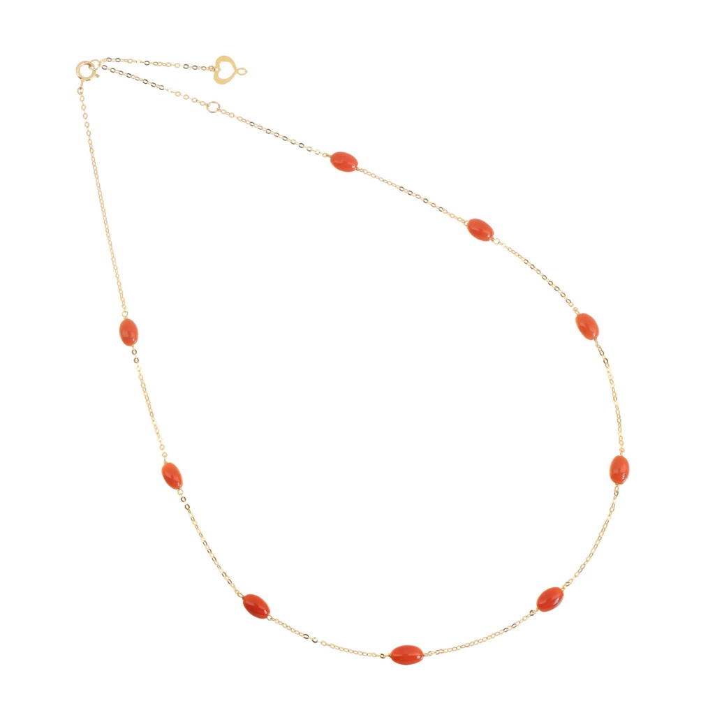 Maman et Sophie GCPTACOOV Necklace with Stones in 18kt Yellow Gold - MAMAN ET SOPHIE