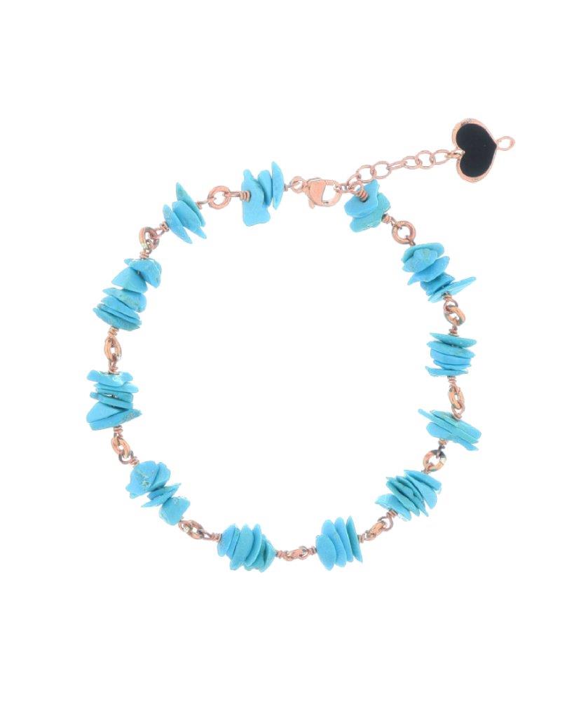 Bracciale in argento 925 con turchesi - MAMAN ET SOPHIE