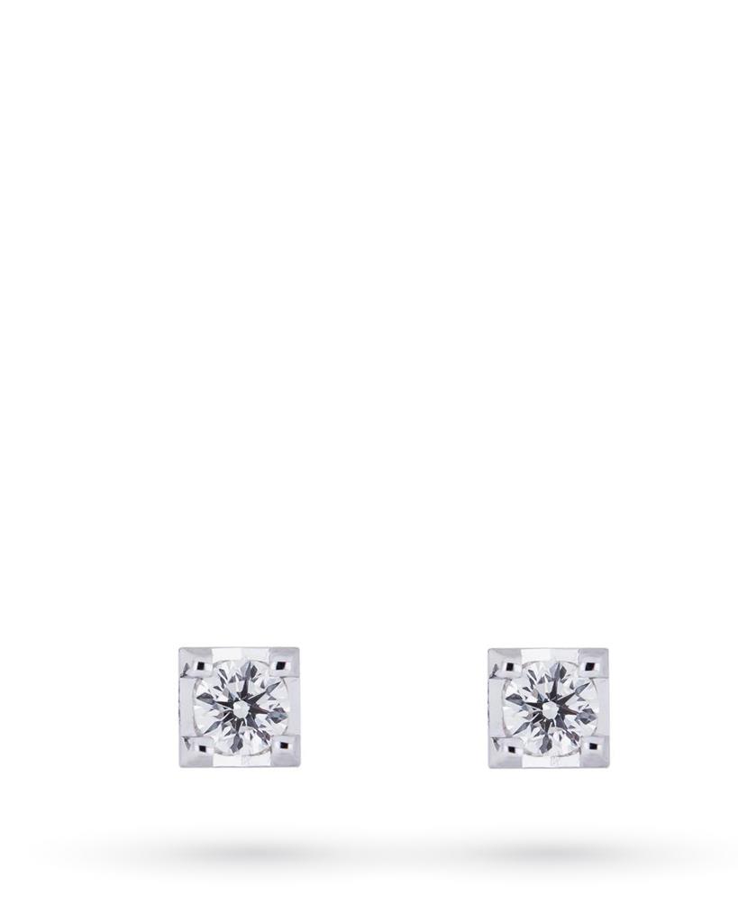 White gold stud earrings solitaire diamonds 0,17ct Mirco Visconti - MIRCO VISCONTI