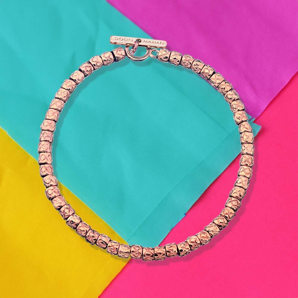  Small Dodo Mariani Pigne Bracelet BR223SM rose gold 21cm - DODO MARIANI