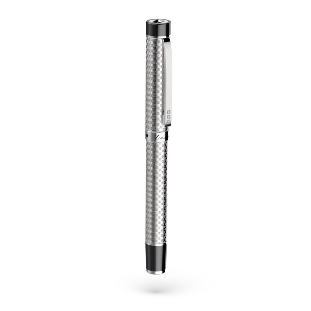 Zancan HPN002 pen in carbon fiber and white sapphires - ZANCAN