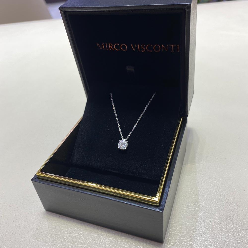  Necklace multistone solitaire diamonds 0,25 ct Mirco Visconti - MIRCO VISCONTI