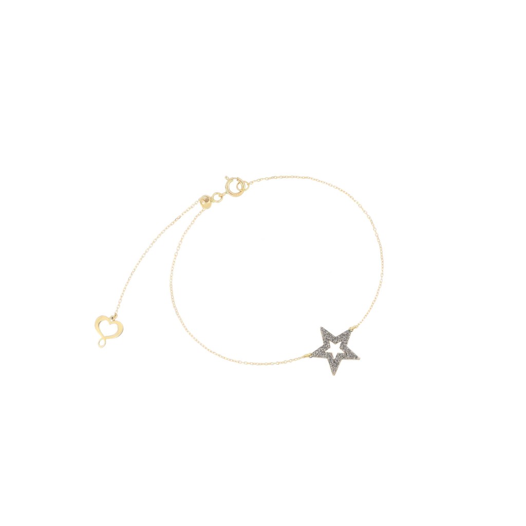 Maman et Sophie BPSSO3TRK 18kt Yellow Gold Powder Bracelet - MAMAN ET SOPHIE