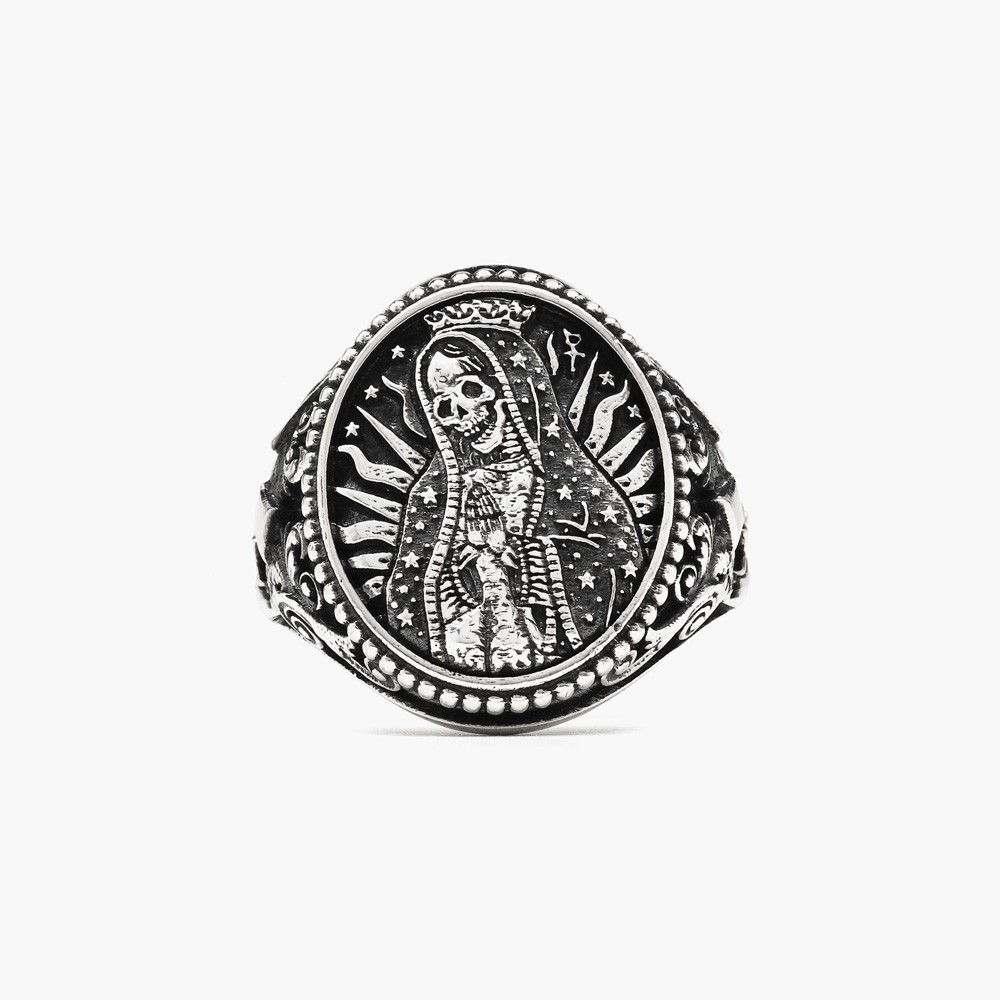 Anello con santa muerte in argento 925