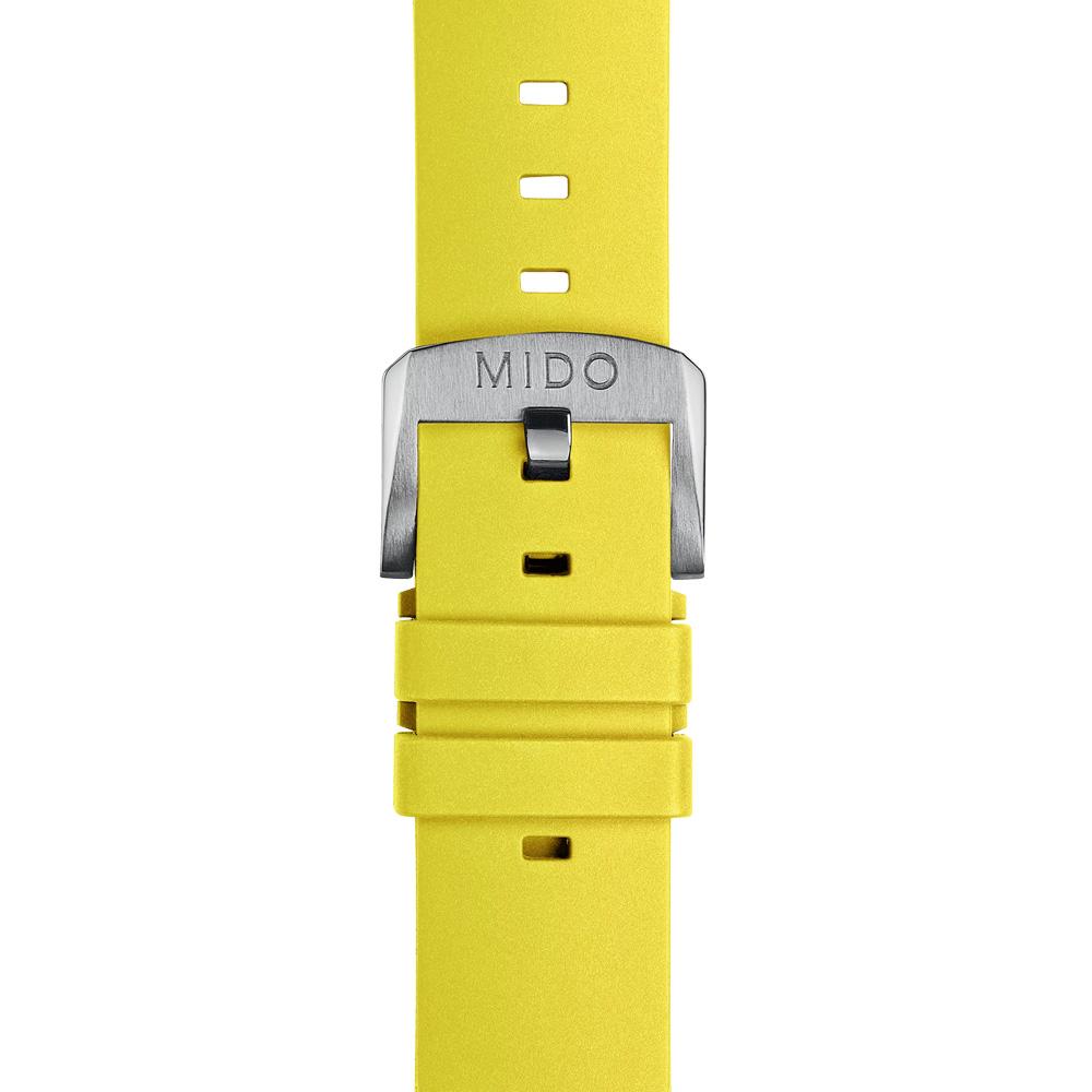 Cinturino Mido Multifort TV Big Date in caucci&ugrave; giallo 22mm - MIDO