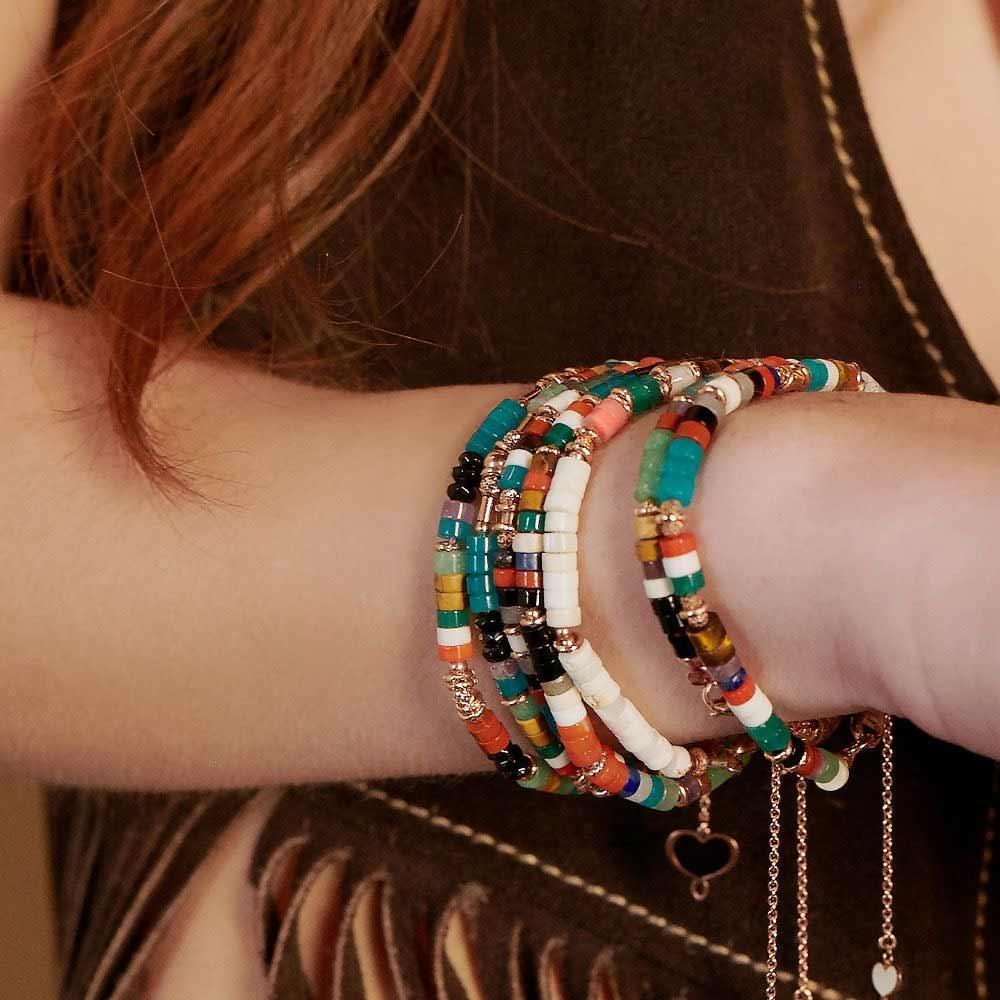 Bracciale pietre total white Maman et Sophie BPUSHTW - MAMAN ET SOPHIE