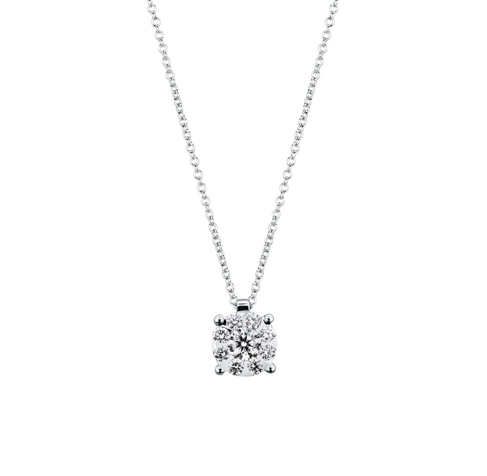 Necklace multistone solitaire diamonds 0,47ct Mirco Visconti - MIRCO VISCONTI
