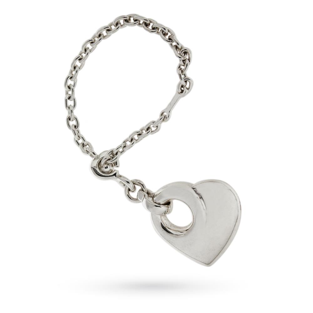 Portachiavi ciondolo cuore argento 925 - LUSSO ITALIANO