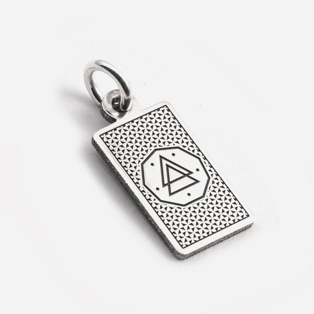  Ciondolo Carta Tarocchi La Torre in argento 925 - NOVE25