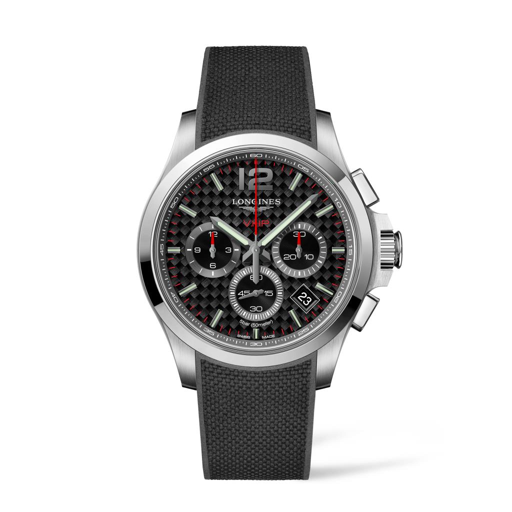  Longines Conquest VHP L3.717.4.66.9 quartz steel black 42mm - LONGINES