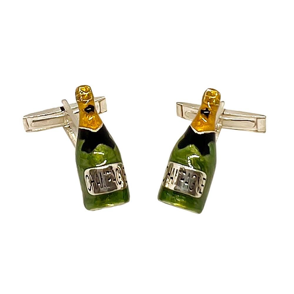  925 Silver Bottle Cufflinks - Italian Craftsmanship - SATURNO