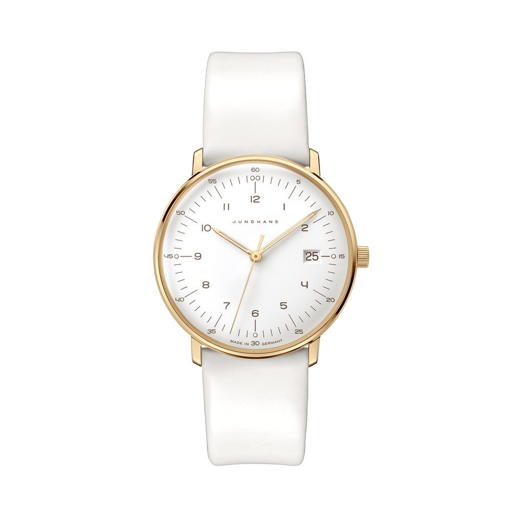 Junghans max bill Damen PVD 47-7451.02 Bianco 32,7 mm - JUNGHANS
