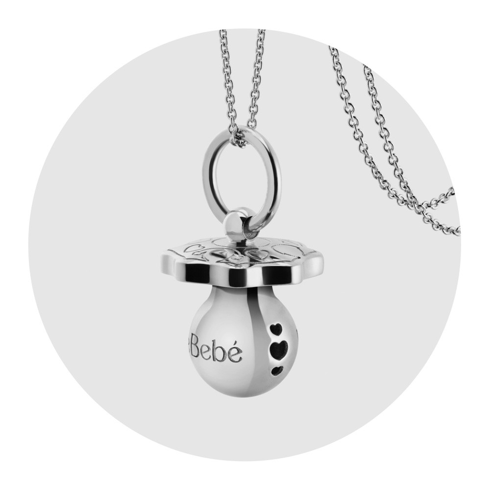  Ciondolo leBebe SNM080 SuonAmore Ciuccio argento - LE BEBE