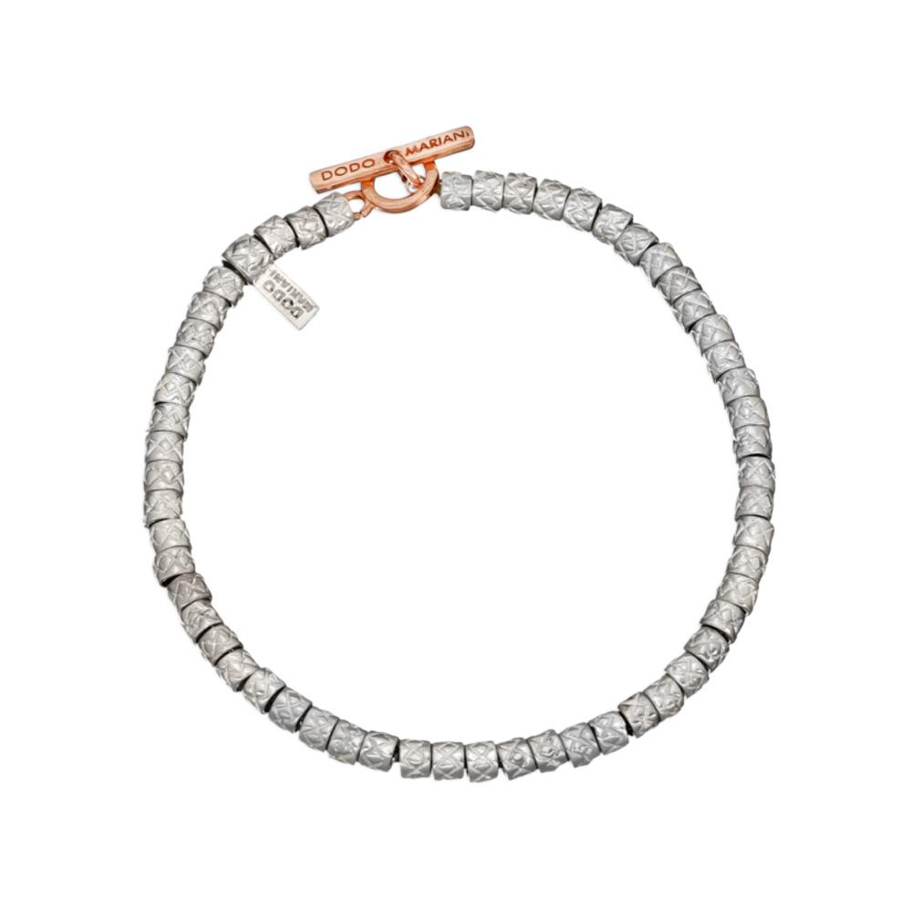 Bracciale Dodo Mariani Pigne Small argento oro rosa 21cm - DODO MARIANI