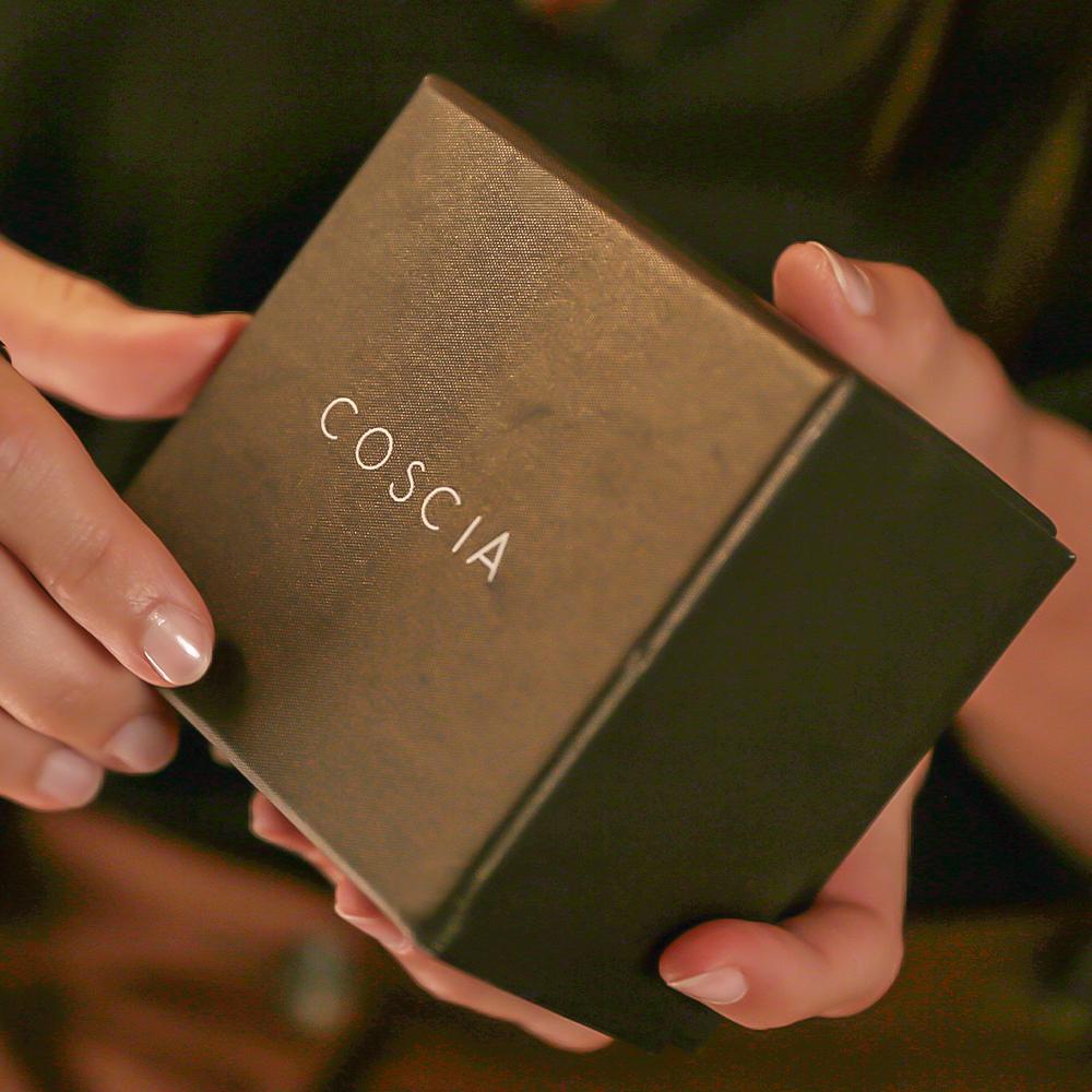  Pink pearl flower gold necklace diamond petals 0.50ct - COSCIA