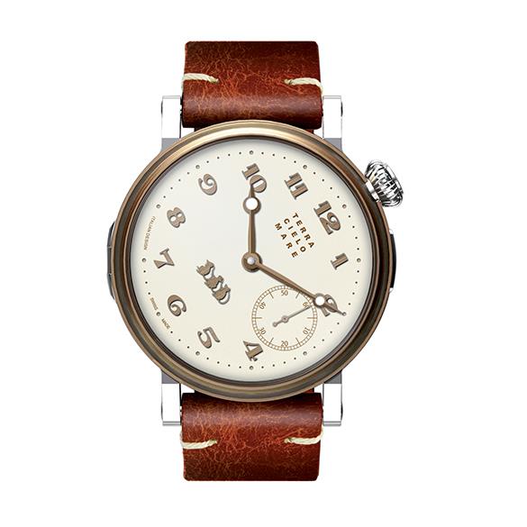 Orologio Terra Cielo Mare Toponi Officer carica manuale - TERRA CIELO MARE