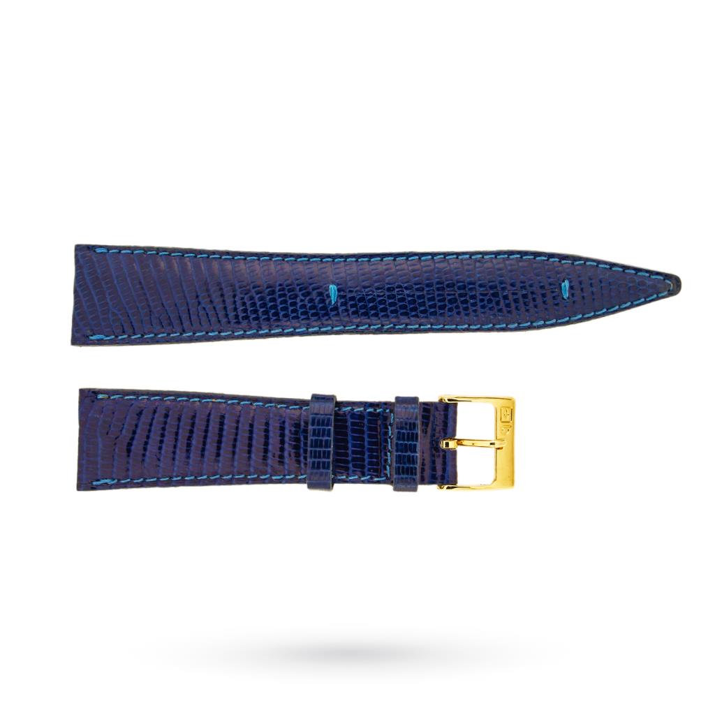Cinturino lucertola blu elettrico 20-16mm - BROS