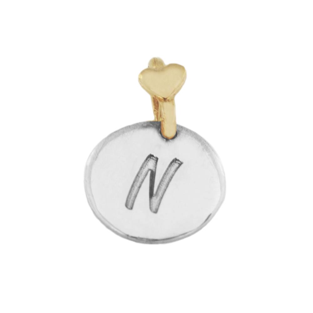 Letter N Dodo Mariani 925 Sterling Silver Pendant - DODO MARIANI