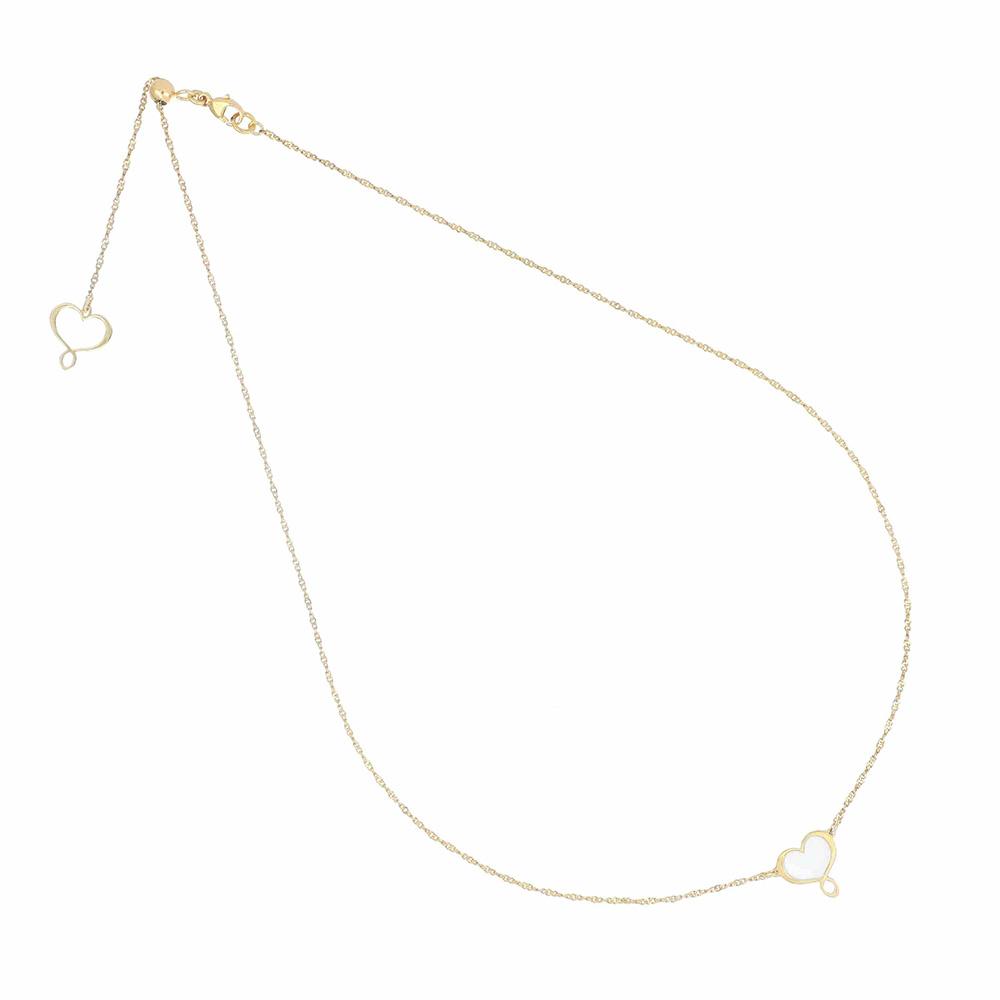 Girocollo Cuore Bianco Maman et Sophie GHMES0 - MAMAN ET SOPHIE