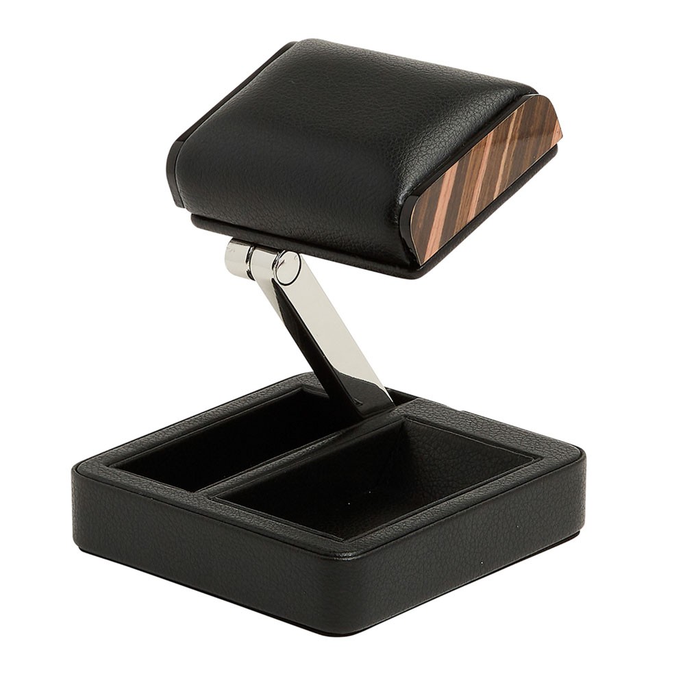 Wolf Single Travel Watch Stand - Black - WOLF
