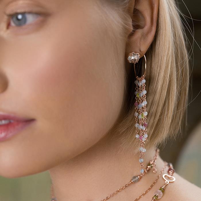 Orecchino topazio azzurro Elizabeth Maman et Sophie ORBET4CTA - MAMAN ET SOPHIE