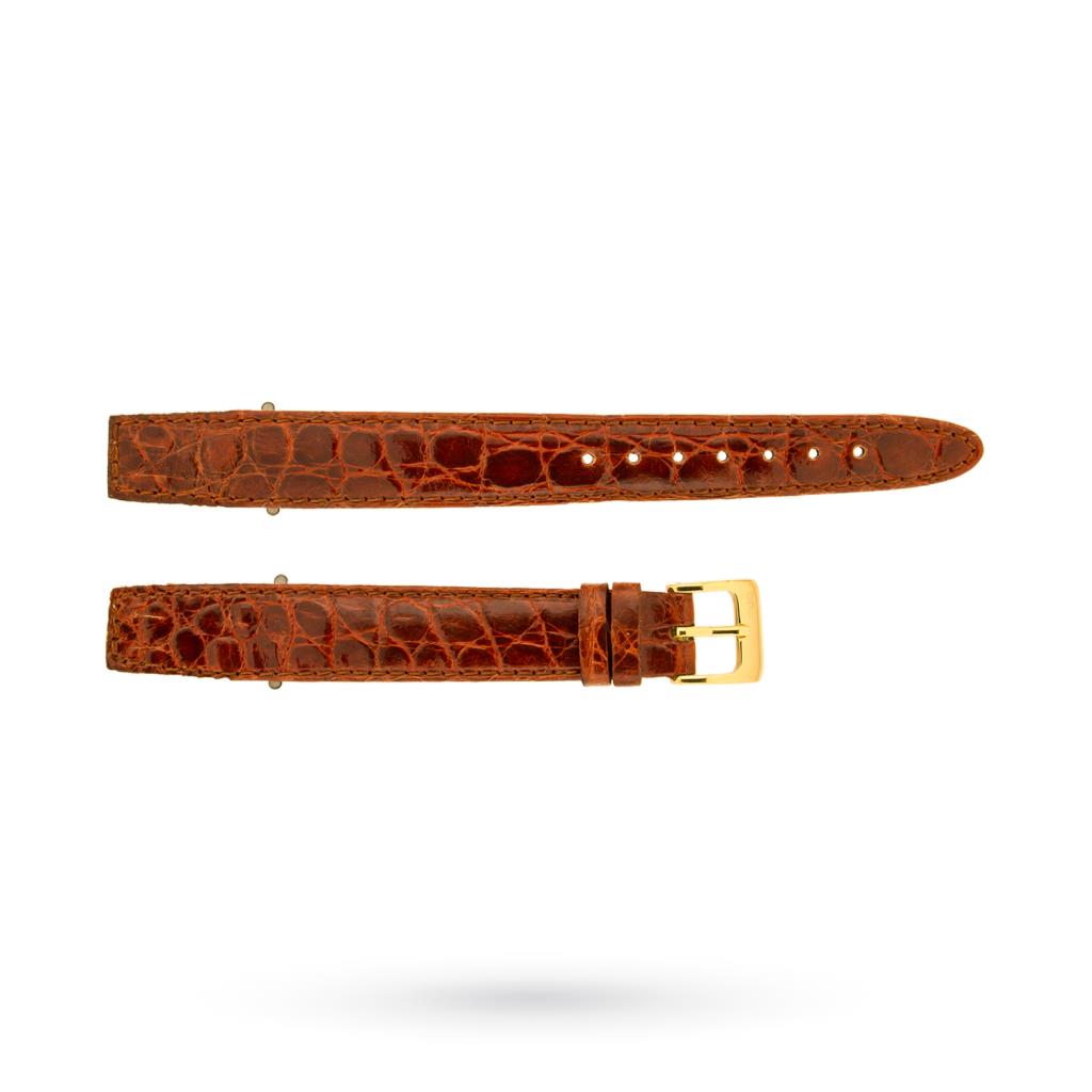 Strap for watches fixed lug brown crocodile 14-12mm - BROS