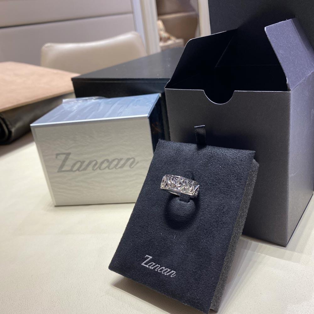  Anello da uomo argento motivo fiamme - ZANCAN
