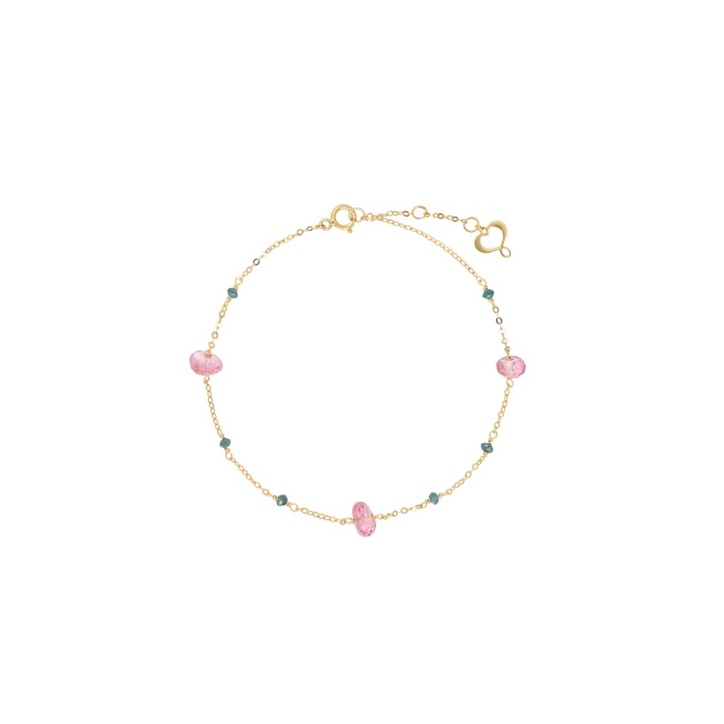 Bracciale Maman et Sophie BRPTATRDV Pietre Oro giallo 18kt - MAMAN ET SOPHIE