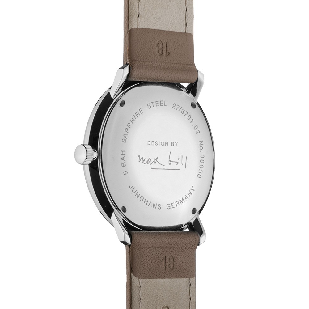  Junghans max bill Handaufzug 27-3701.02 Argento 34,0 mm - JUNGHANS