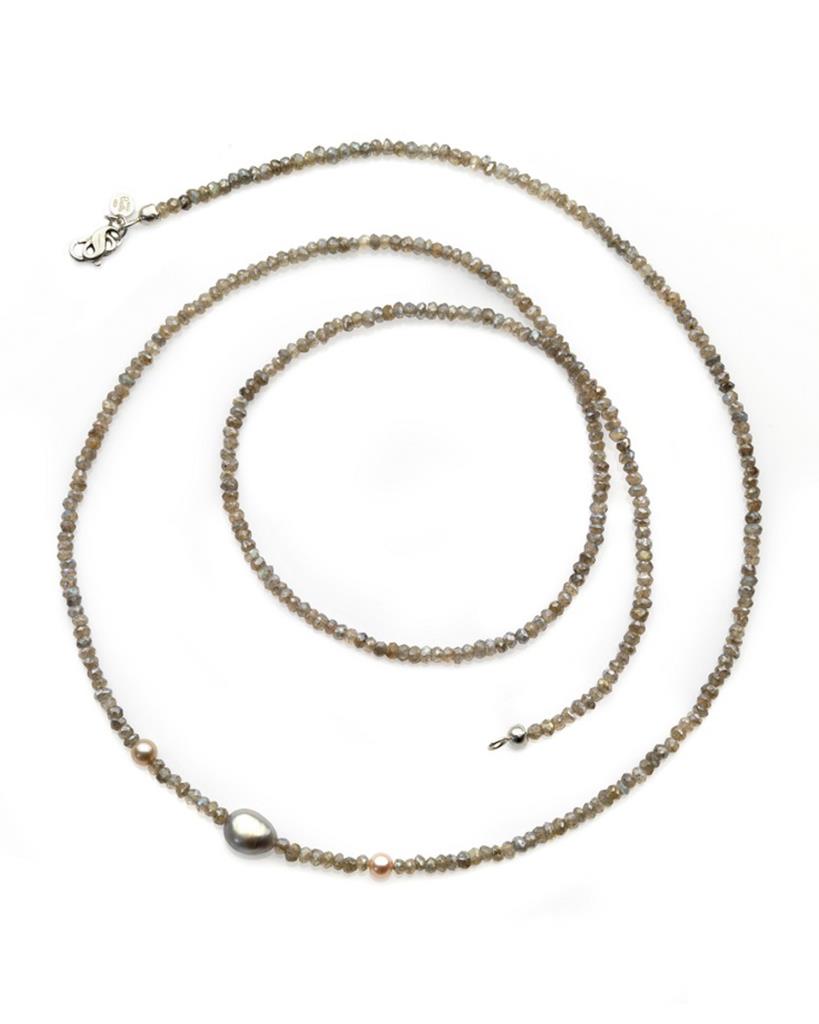 Gabriella Rivalta sterling silver 925 necklace with labradolite - GABRIELLA RIVALTA