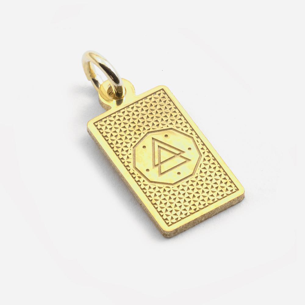  Ciondolo Carta Tarocchi La Morte in argento dorato - NOVE25