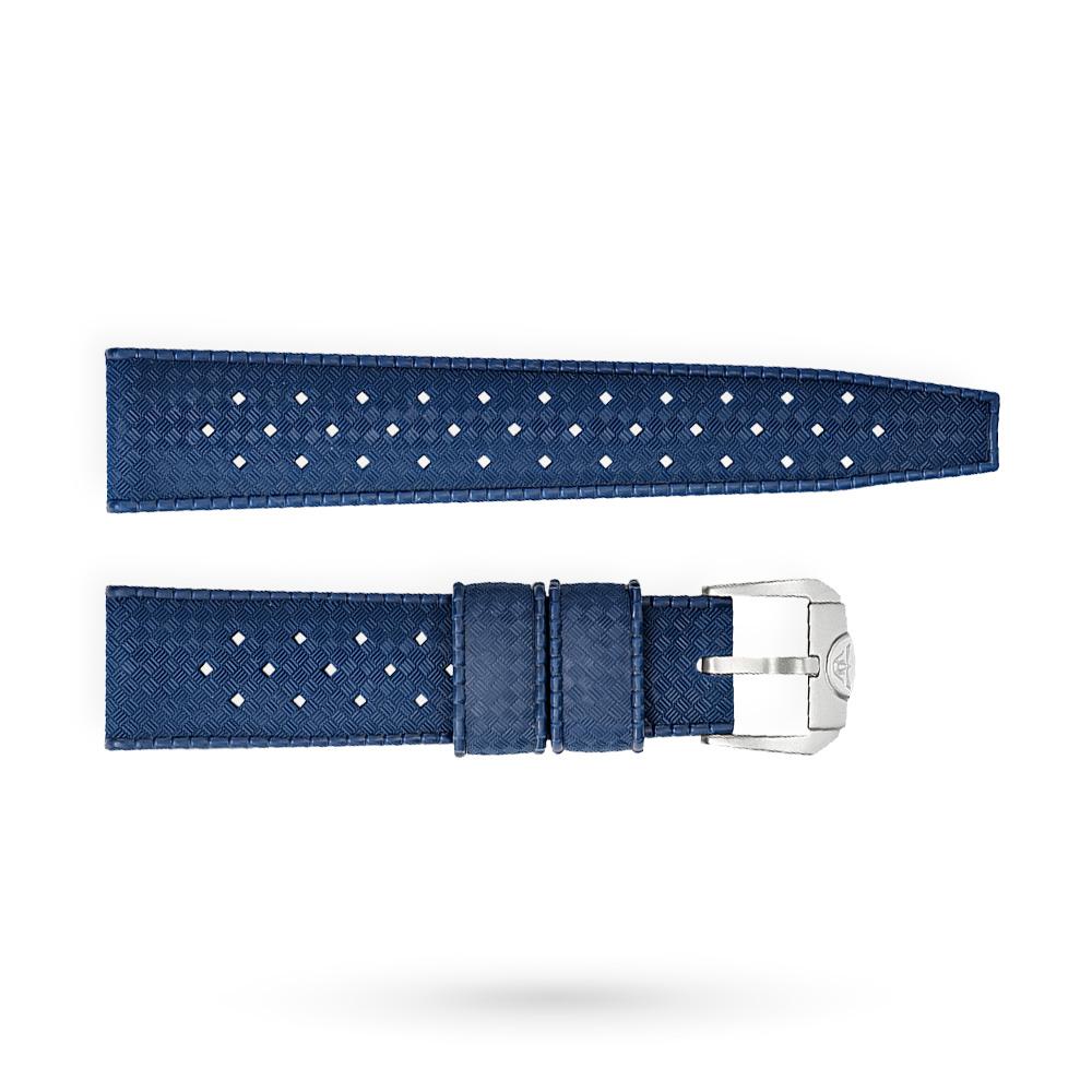 Squale Homage Tropic Rubber Blue 20mm strap - SQUALE