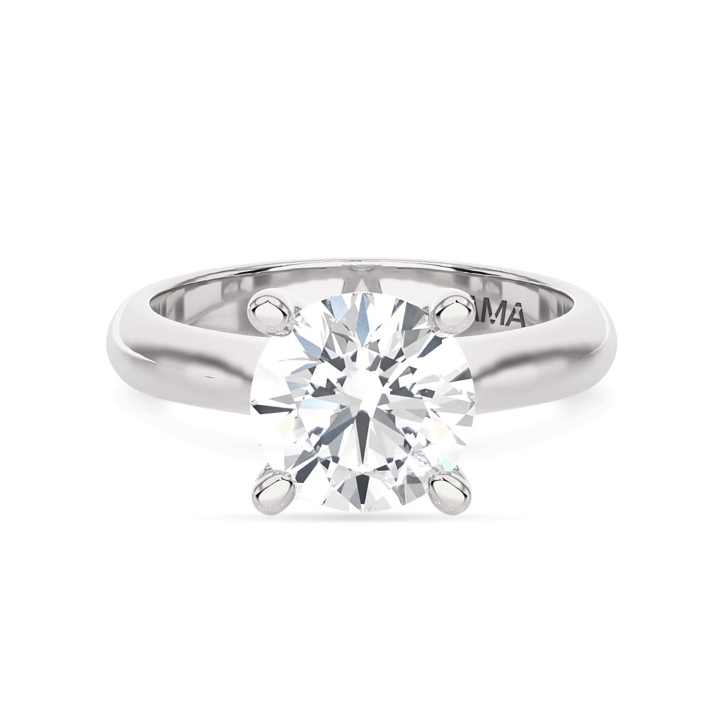  Solitario oro bianco con diamante ~1 Carato Lab-Grown - AMA