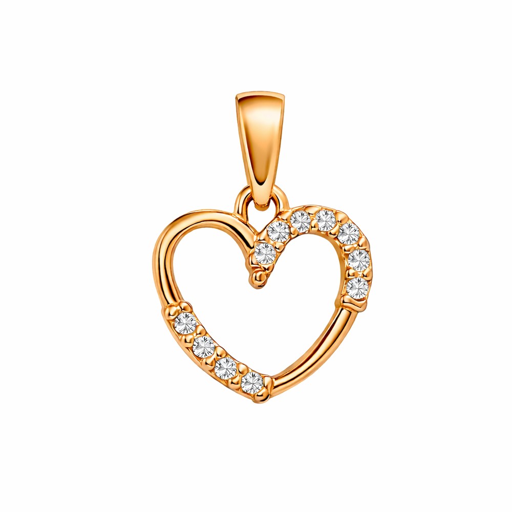 Piccolo ciondolo in oro giallo a cuore