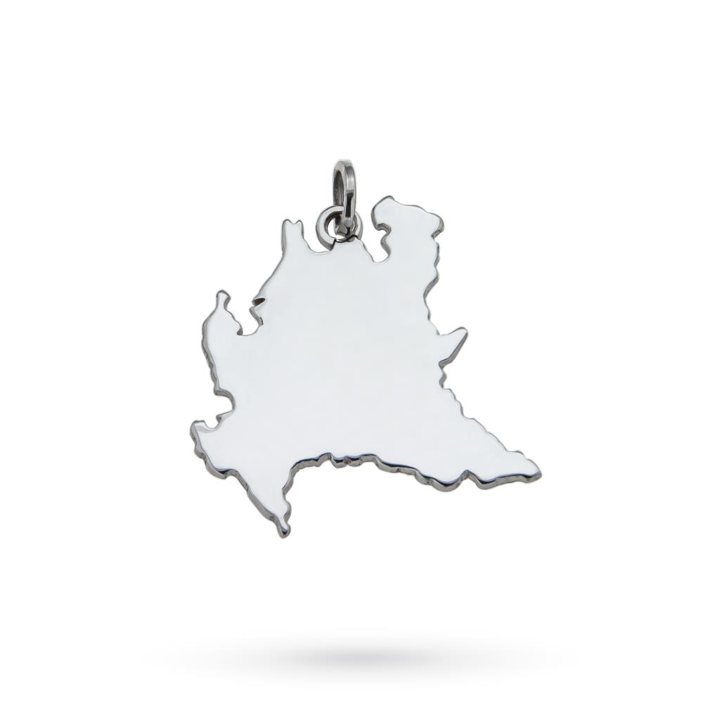 Lombardia region pendant in 925 silver - CICALA