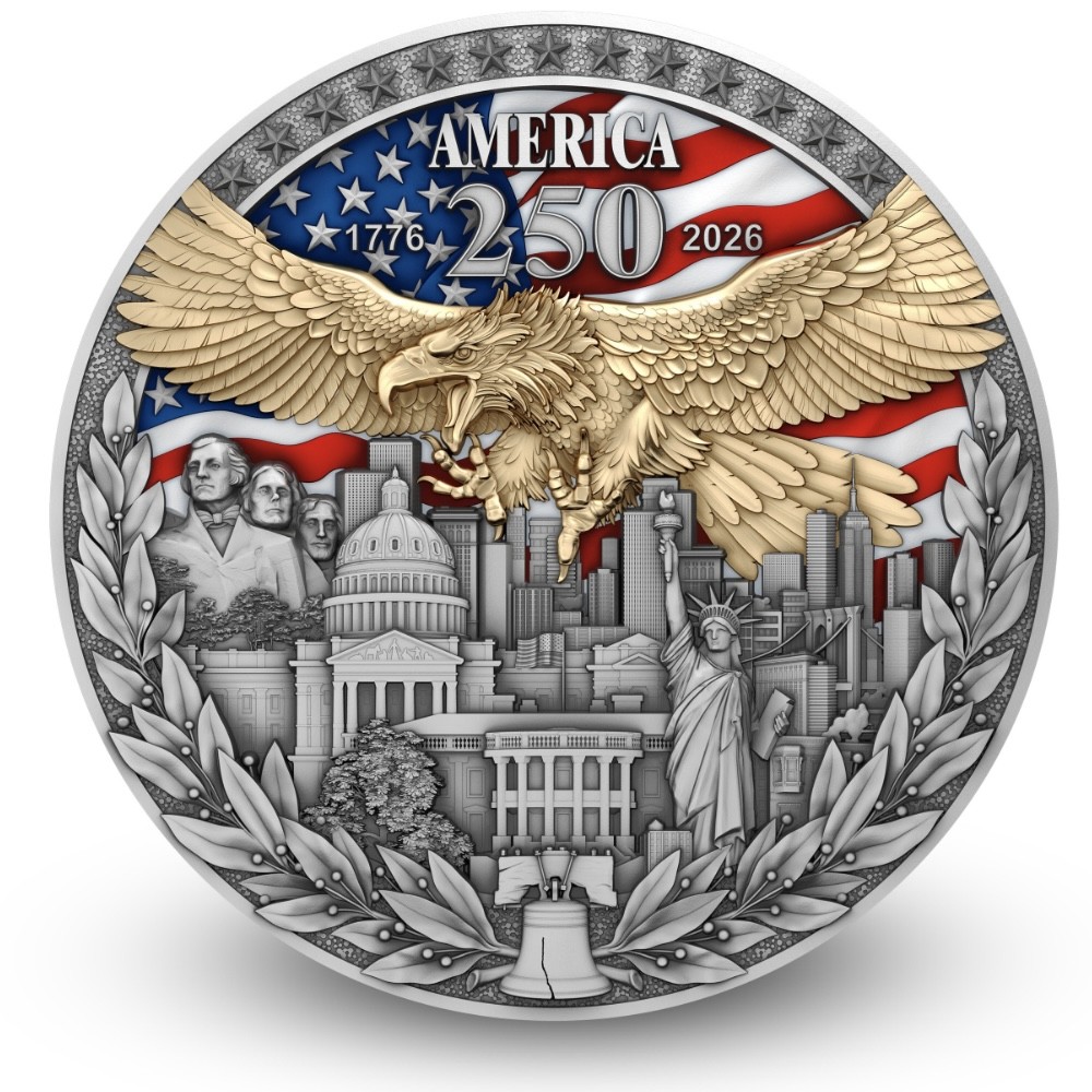 250th American Anniversary Silver Coin - T&S COIN