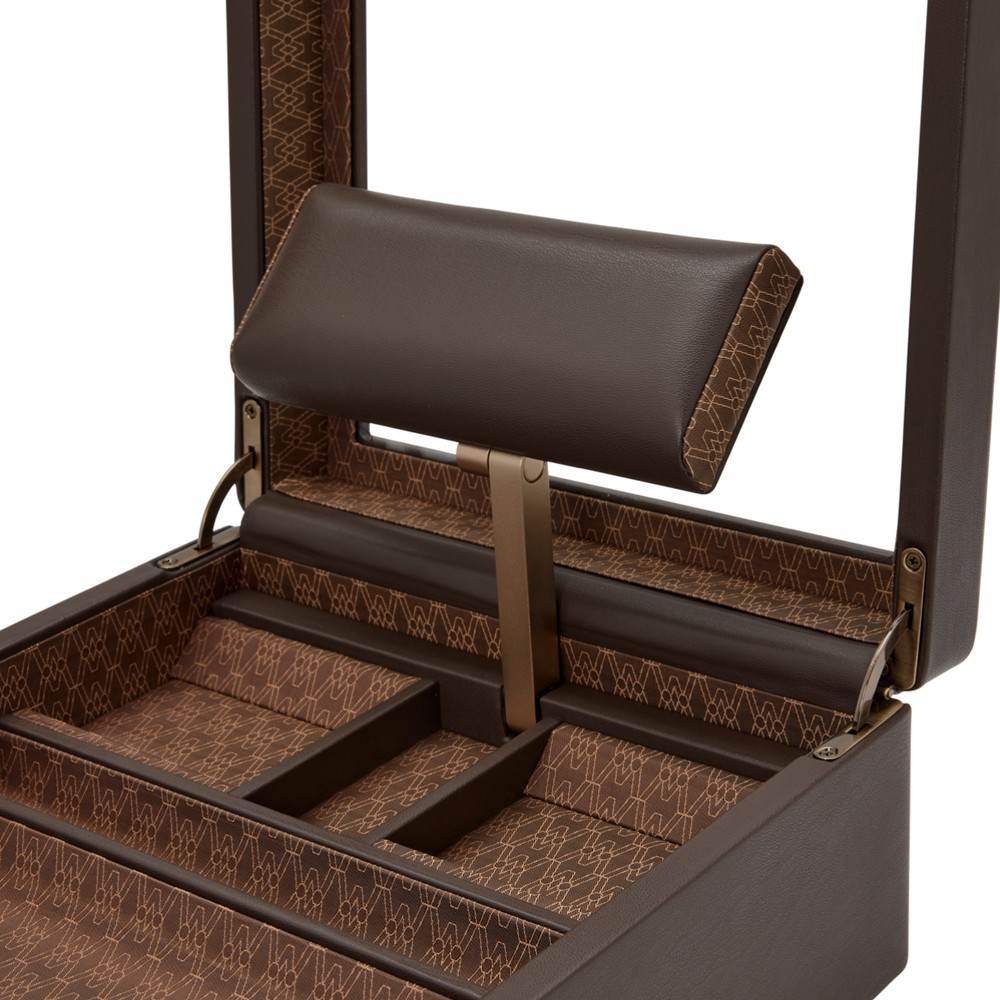  Scatola porta orologi - Caffè - WOLF