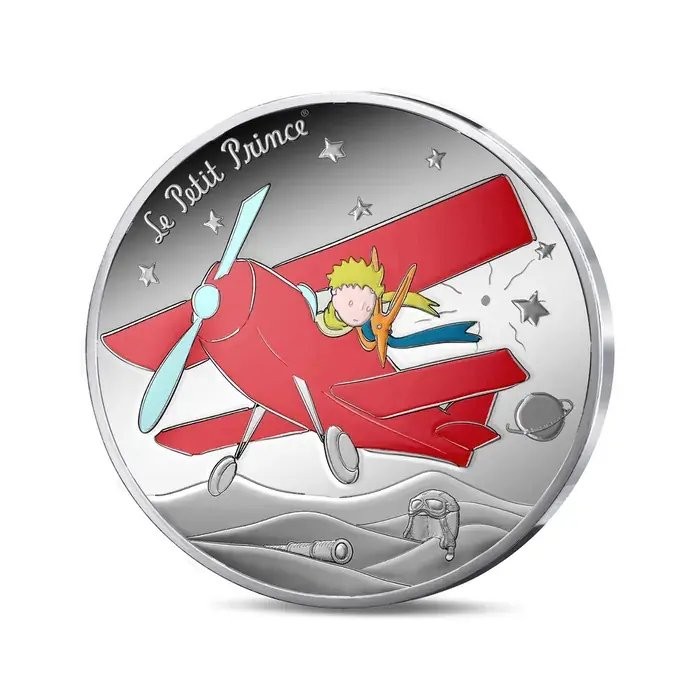 The Little Prince, Plane Silver Coin - MONNAIE DE PARIS