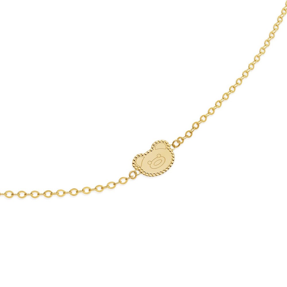 Bracciale Le Bebè Primegioie In Oro Giallo 9Kt Con Ciondoli Ancora E Barchetta Smaltati, Lunghezza 14-16 Cm, Gioiello Per Bambini