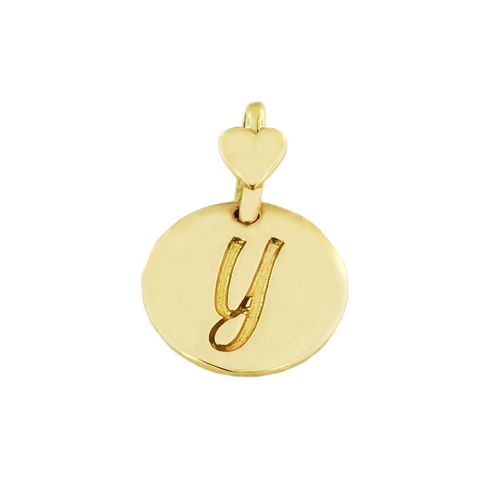 Letter Y Dodo Mariani 9kt Gold Pendant - DODO MARIANI