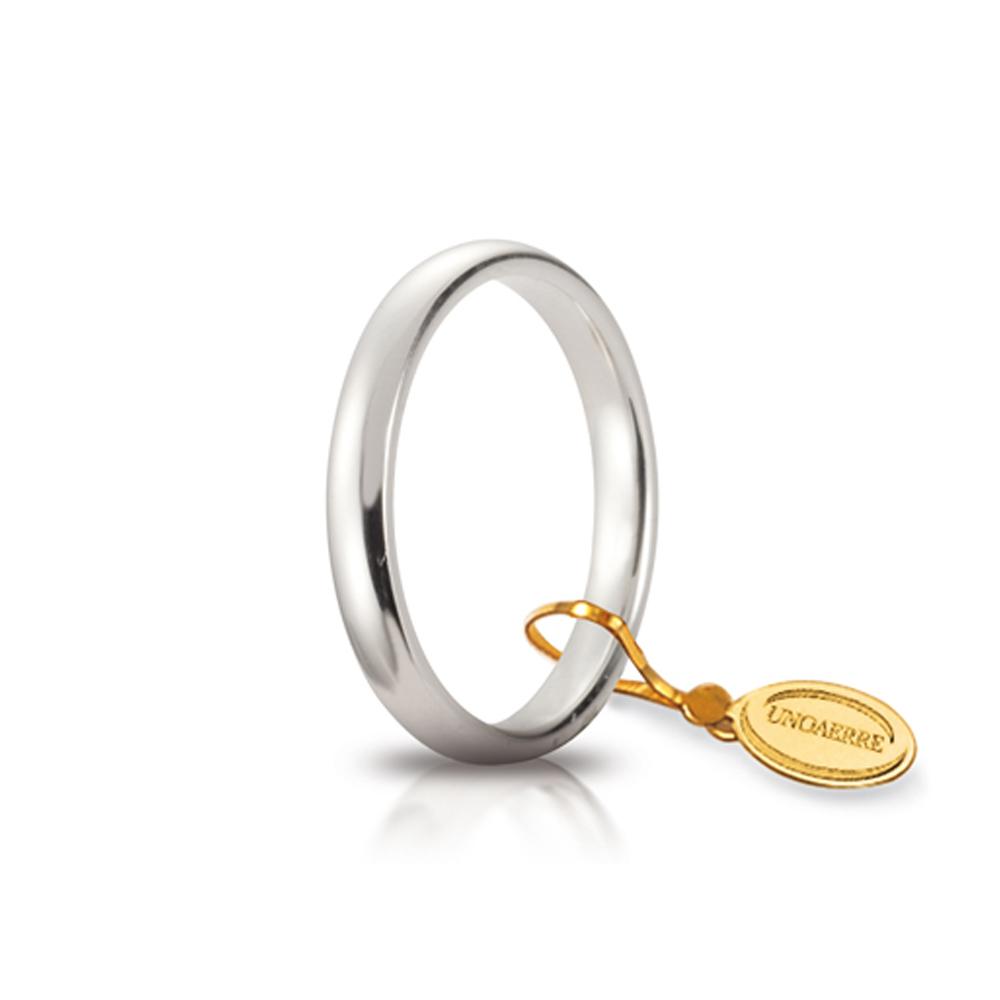 Fede Comoda 3 mm oro bianco misura 29 - UNOAERRE