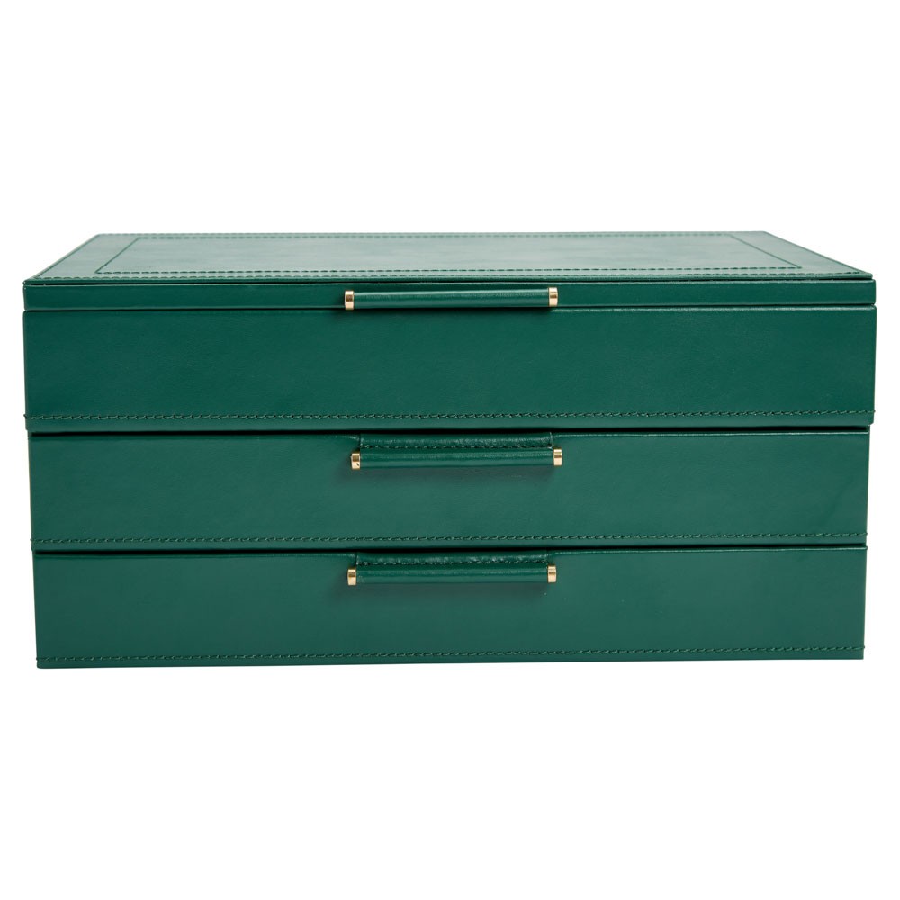  Wolf Jewellery Box with Drawers - Forest Green - WOLF