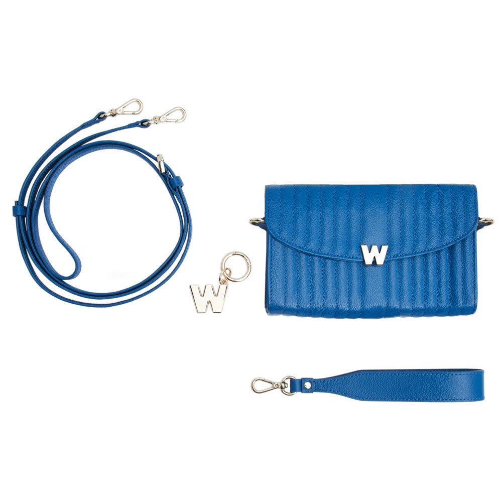  Wolf Crossbody Bag with Wristlet & Lanyard - Marine - WOLF