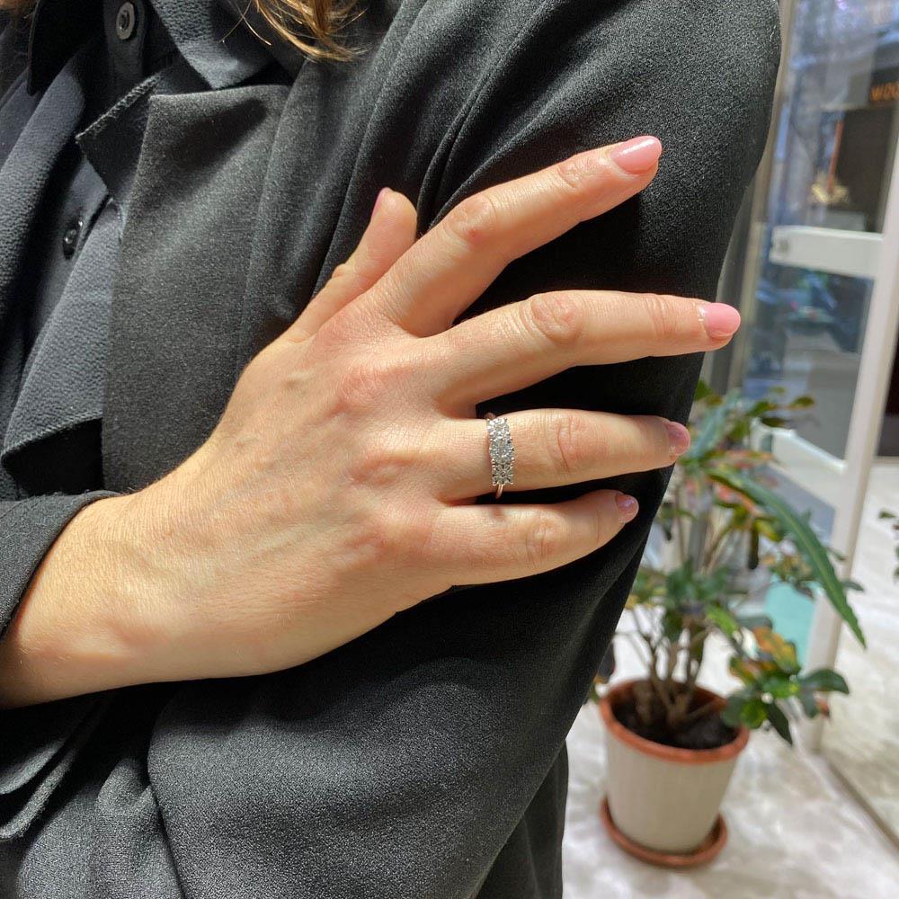  Anello trilogy multipietra diamanti 0,44ct Mirco Visconti - MIRCO VISCONTI