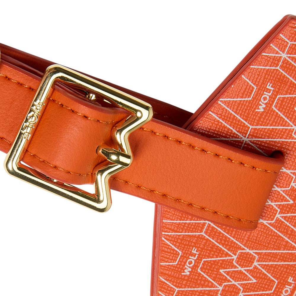  Wolf Luggage Tag - Orange - WOLF