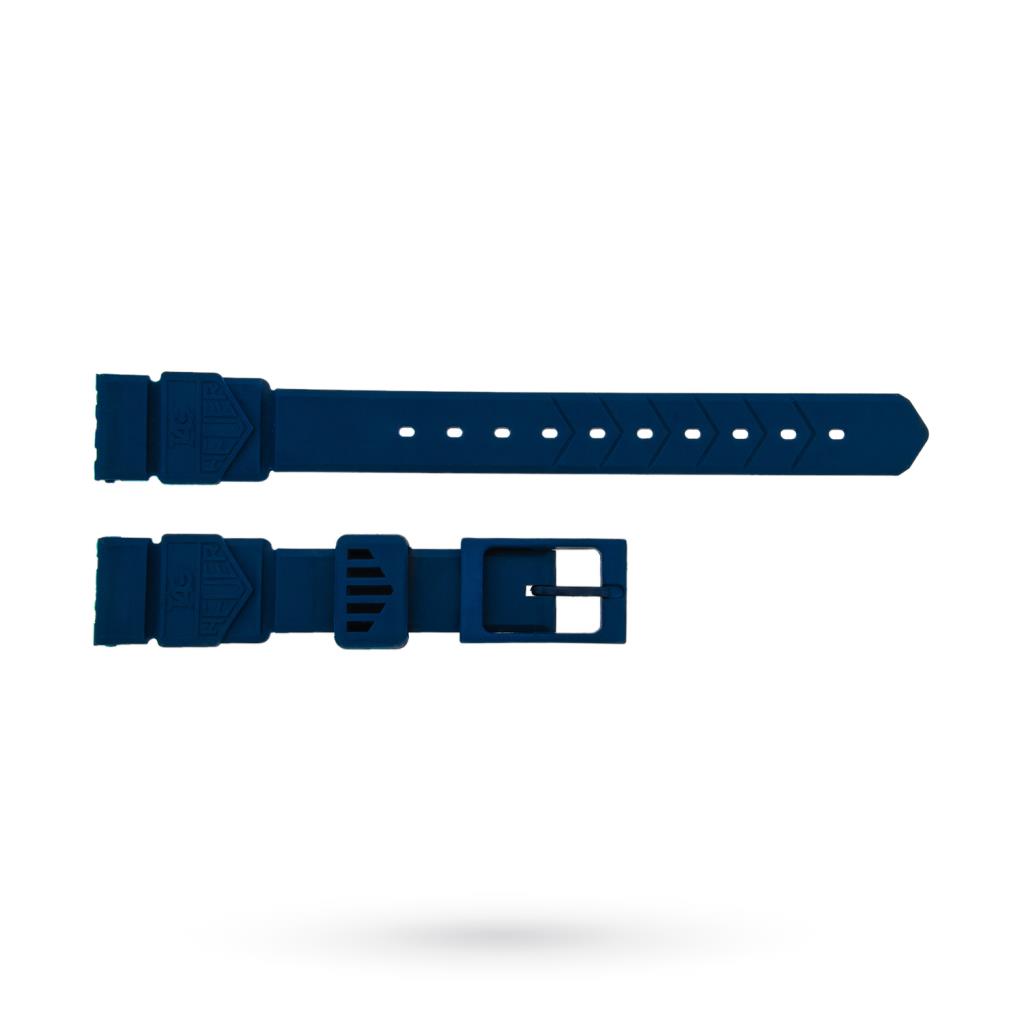 Original Tag Heuer blue rubber strap 18 mm - TAG HEUER